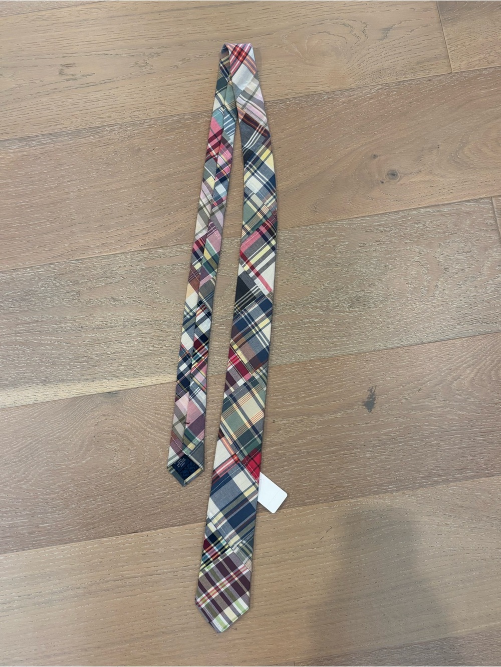 Vineyard Vines Madras Patchwork Kennedy Tie Men’s Sz 58 NWT Preppy Multicolored
